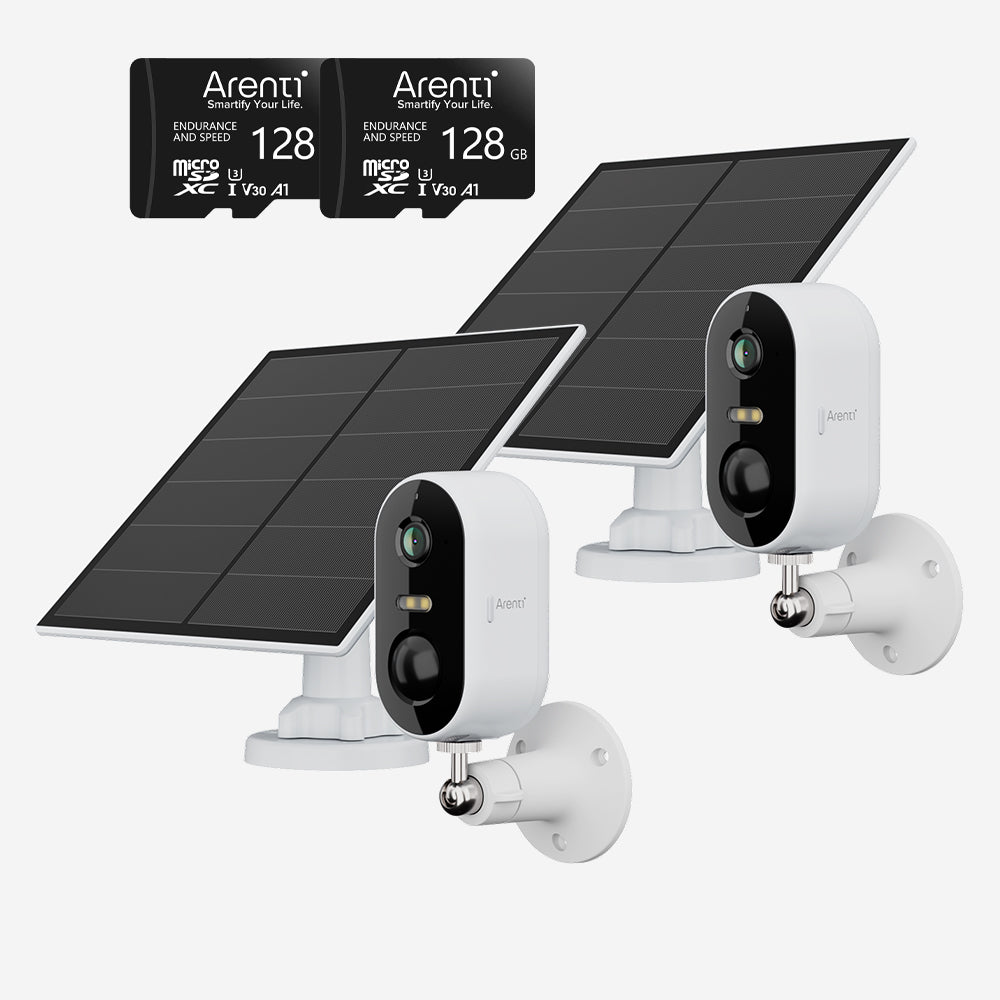 Bundle-2 GO1 Kit Oudoor Security Camera & 2 128GB SD Card