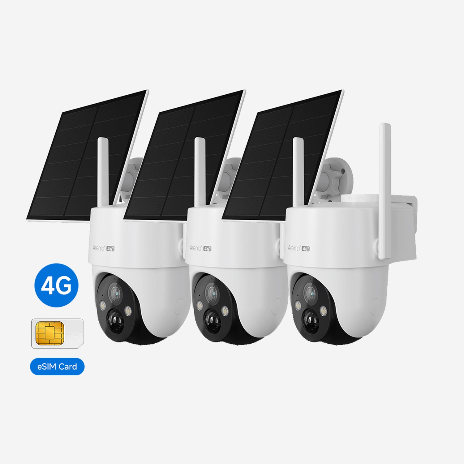Bundle - 3 GO3G 4G LTE Security Camera