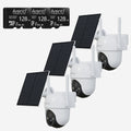 Bundle - 3 GO2T Oudoor Security Camera & 3 128GB SD Card
