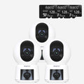 Bundle-3 P3TT Dual-Cam Indoor Camera & 3 128GB SD Card