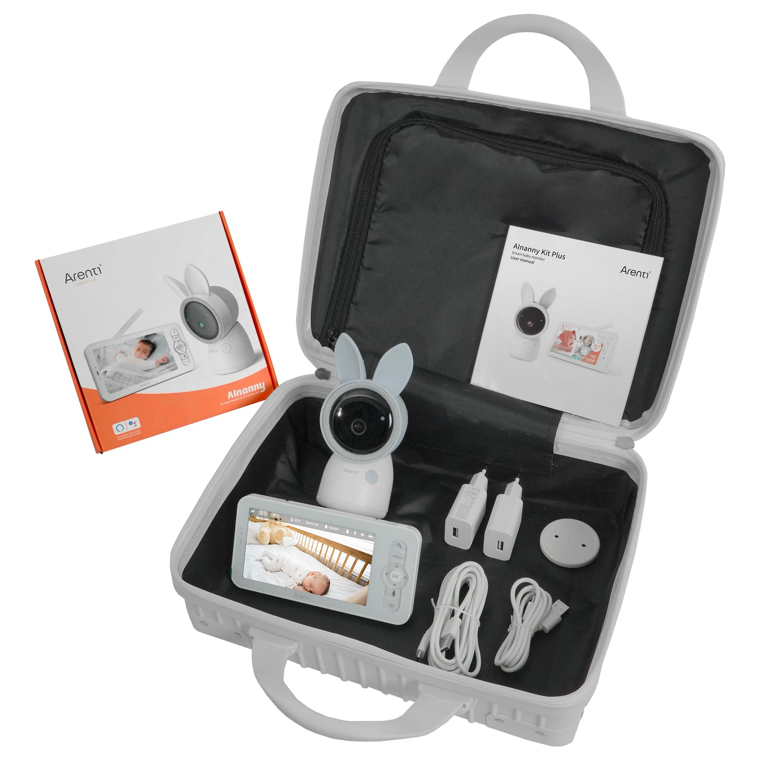 AInanny A4 Baby Monitor, Travel Case Kit