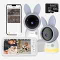 Bundle-AInanny A4 2-Cam Kit (2 camera & 1 screen) & 128GB SD Card