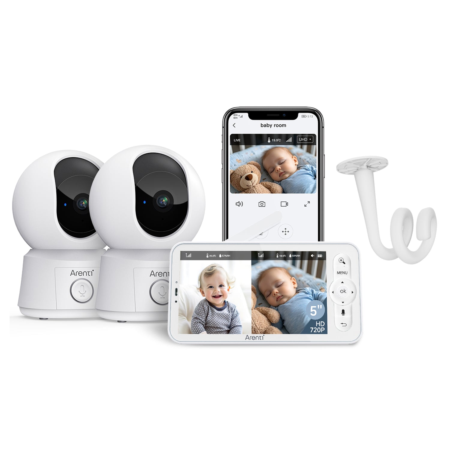 AInanny B2 Baby Monitor & Bracket