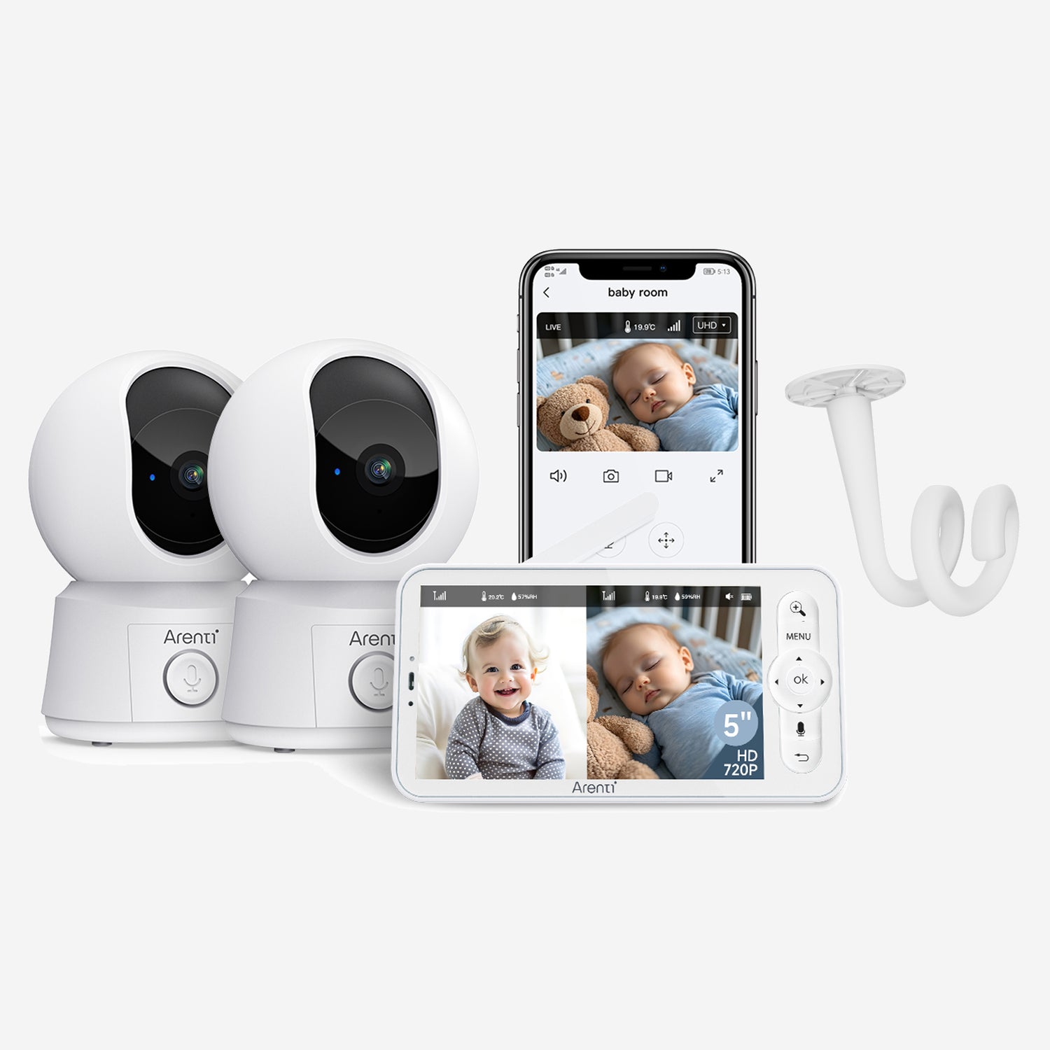 Bundle - AInanny B2 Baby Monitor & Bracket