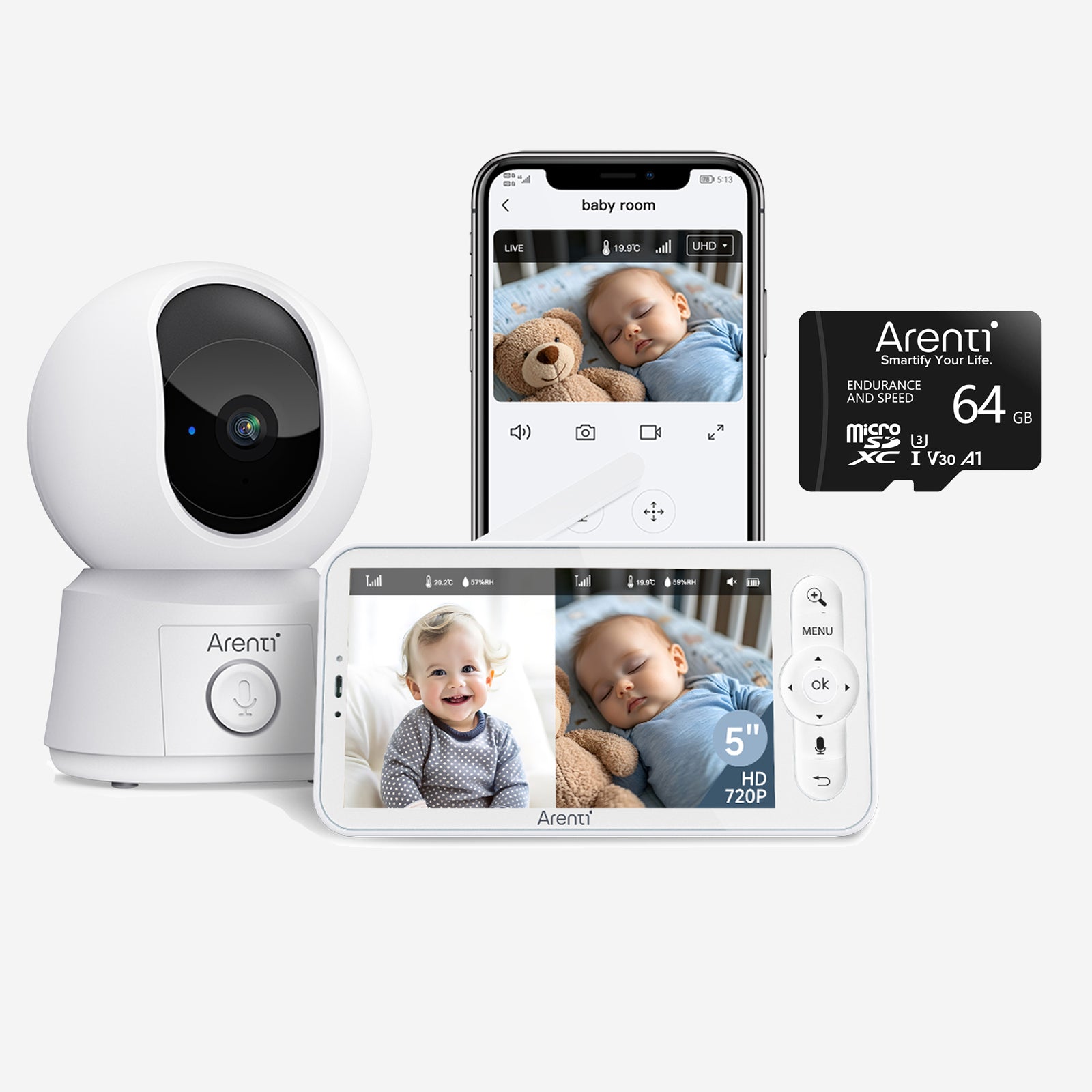 Bundle AInanny B2 Monitor & SD Card