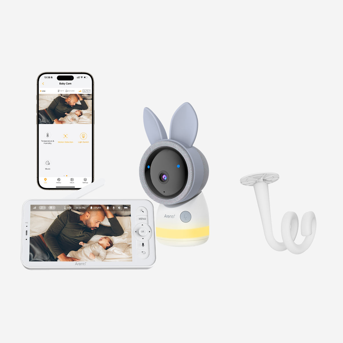 Bundle-AInanny A4 Kit (1 camera & 1 screen) & Bracket