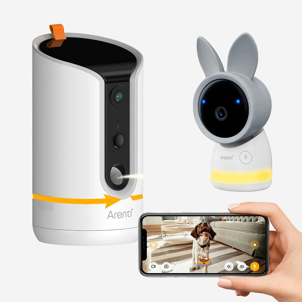 Bundle - Petcam1T Camera Treat Dispenser & AInanny Baby Monitor